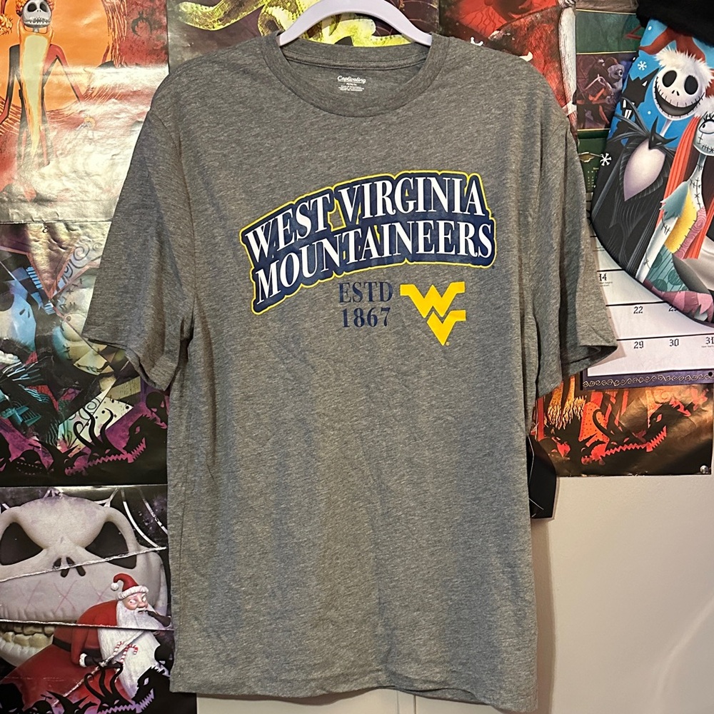Captivating West Virginia Mountaineers Gray Tee